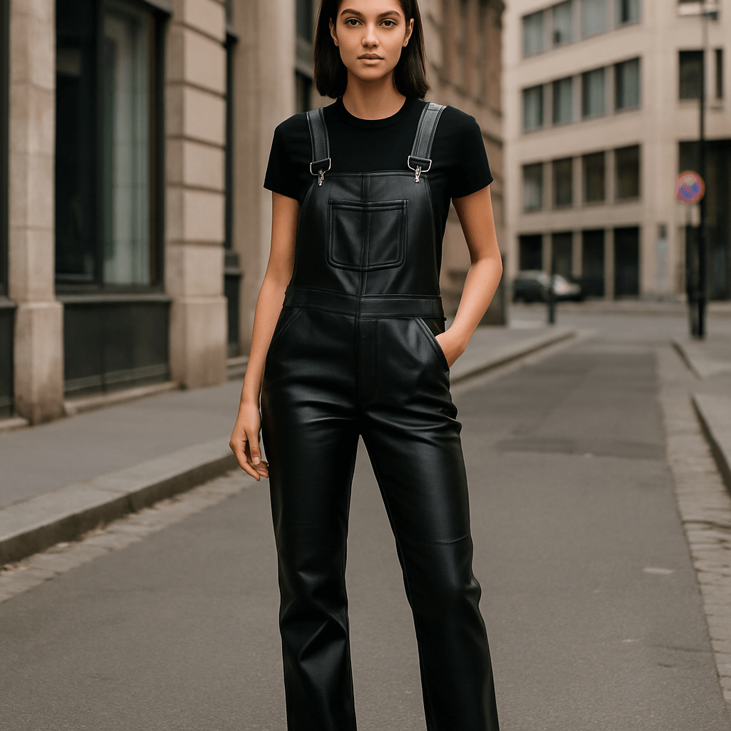 Salopette en cuir : 5 looks stylés pour cette saison
